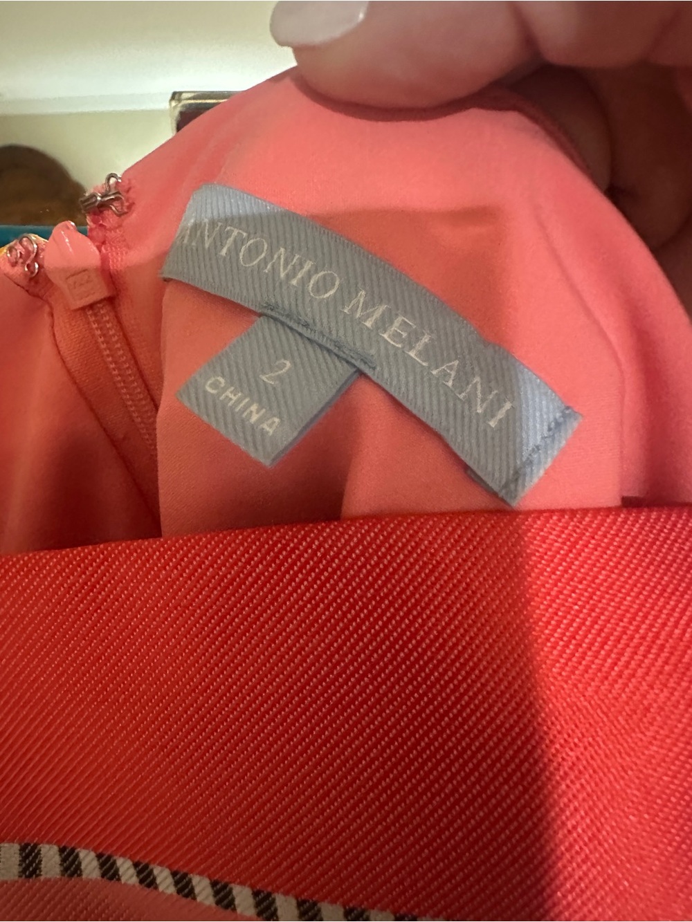 Antonio Melani Striped Puff-Sleeve Mini Dress - Picture 4 of 4